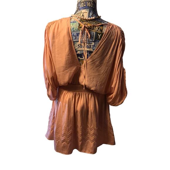 Mustard Seed Boho Peasant mini dress size small - Picture 5 of 6